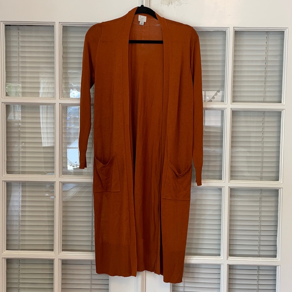 Burnt Orange Duster Coat